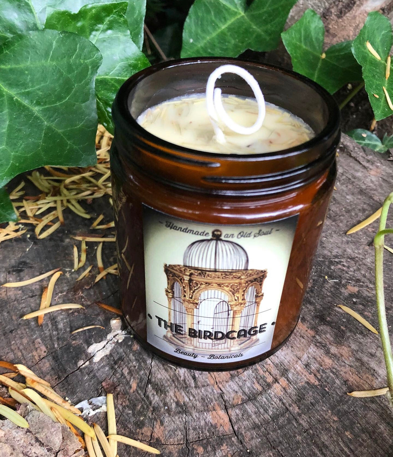 Cedarwood & Pine Organic Beeswax Candle ~ Essential Oils ~ No Perfumes All Natural ~ Soy Free