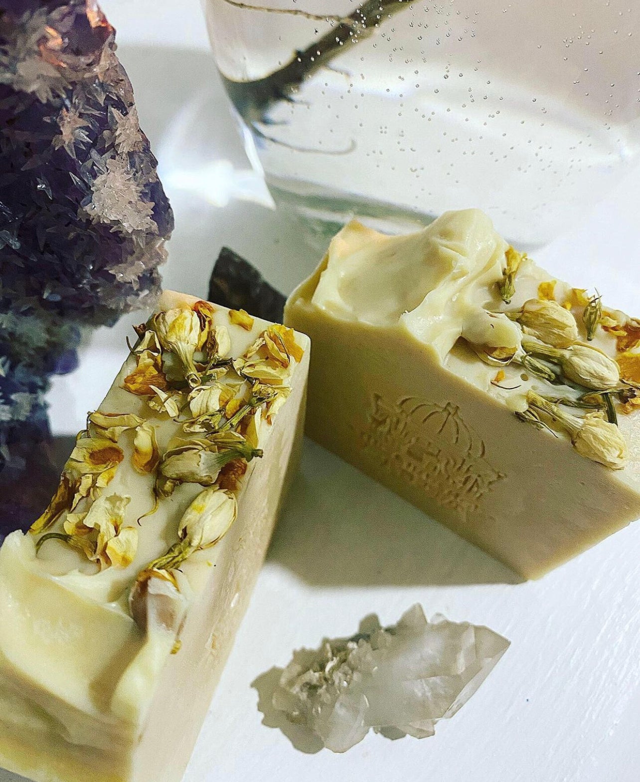 Litsea Cubeba Handmade Soap ~ Vegan ~ All Natural ~ w/ French Green Clay, Organic Safflower powder ~ Palm Oil Free*