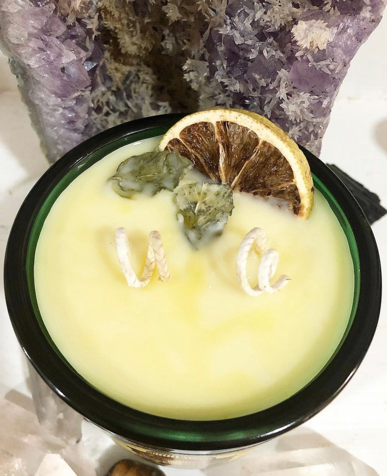 Key Lime Pie Candle * ~ with Organic  Kaffir Lime Leaves & dried Lime~Essential Oils Only ~ All Natural~ No Fragrances~ Chemical + Soy Free