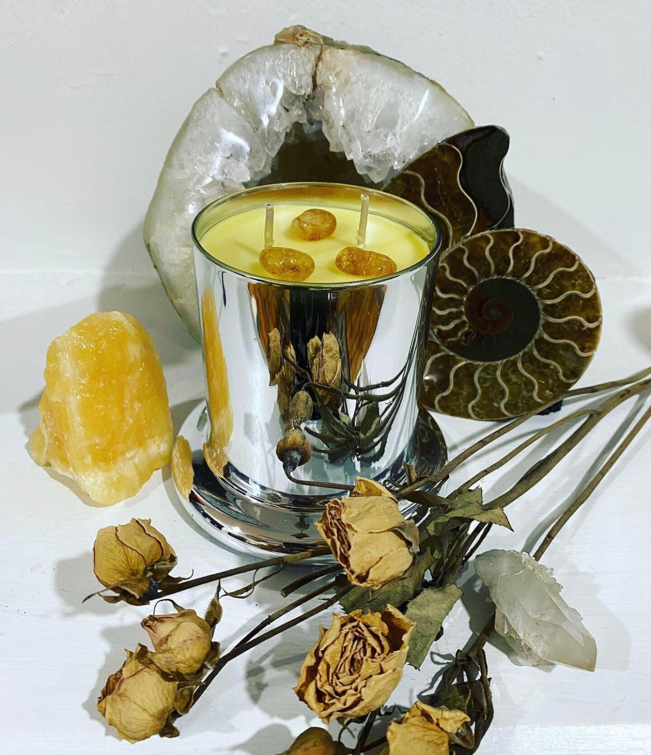 Citrine Goddess* ~ Goddess of the Sun Candle ~ infused with 6 Citrus Essential Oils* - No Fragrances ~ All Natural*