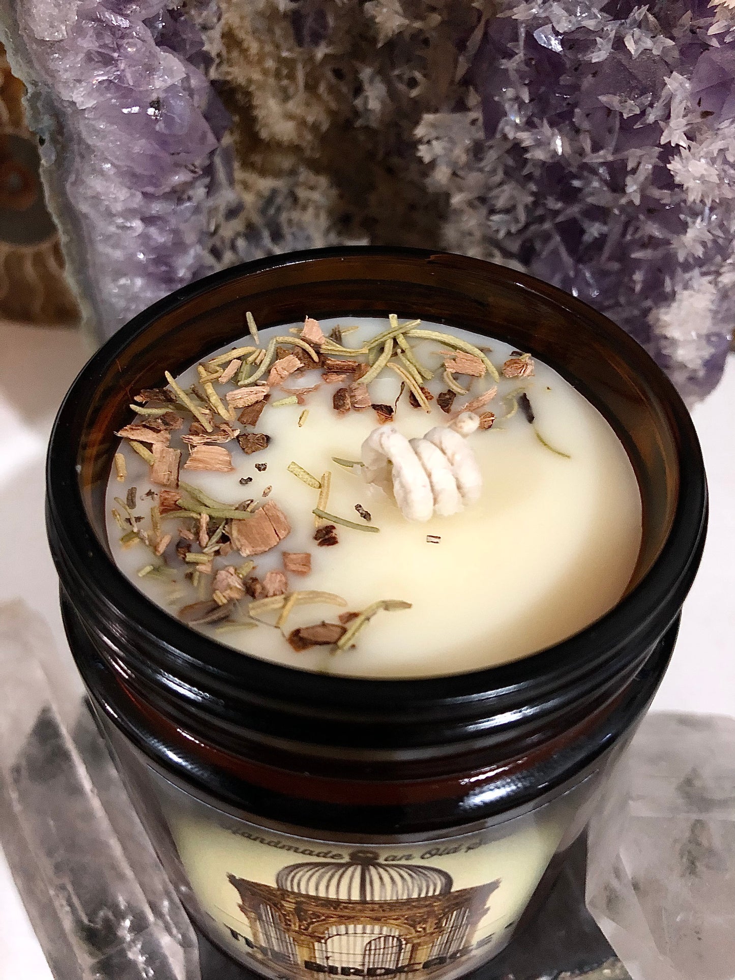 Camphor & Pine Organic Beeswax Candle ~ Essential Oils ~ No Perfumes All Natural