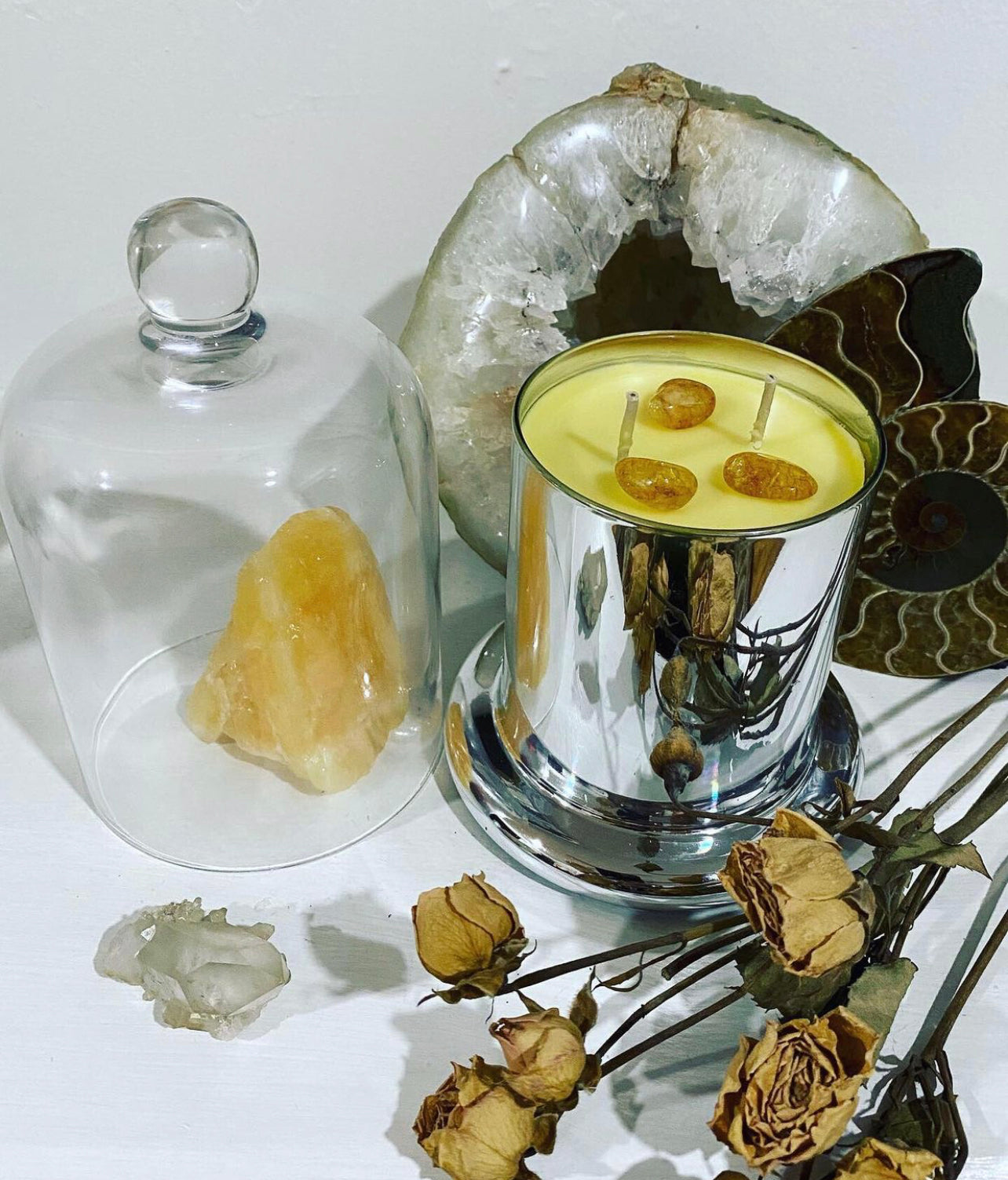 Citrine Goddess* ~ Goddess of the Sun Candle ~ infused with 6 Citrus Essential Oils* - No Fragrances ~ All Natural*