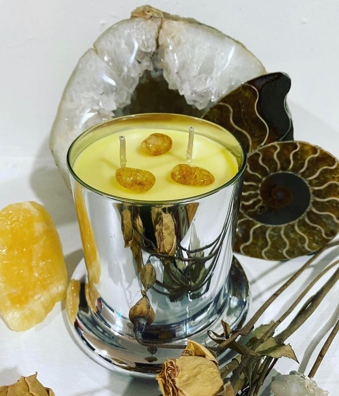 Citrine Goddess* ~ Goddess of the Sun Candle ~ infused with 6 Citrus Essential Oils* - No Fragrances ~ All Natural*