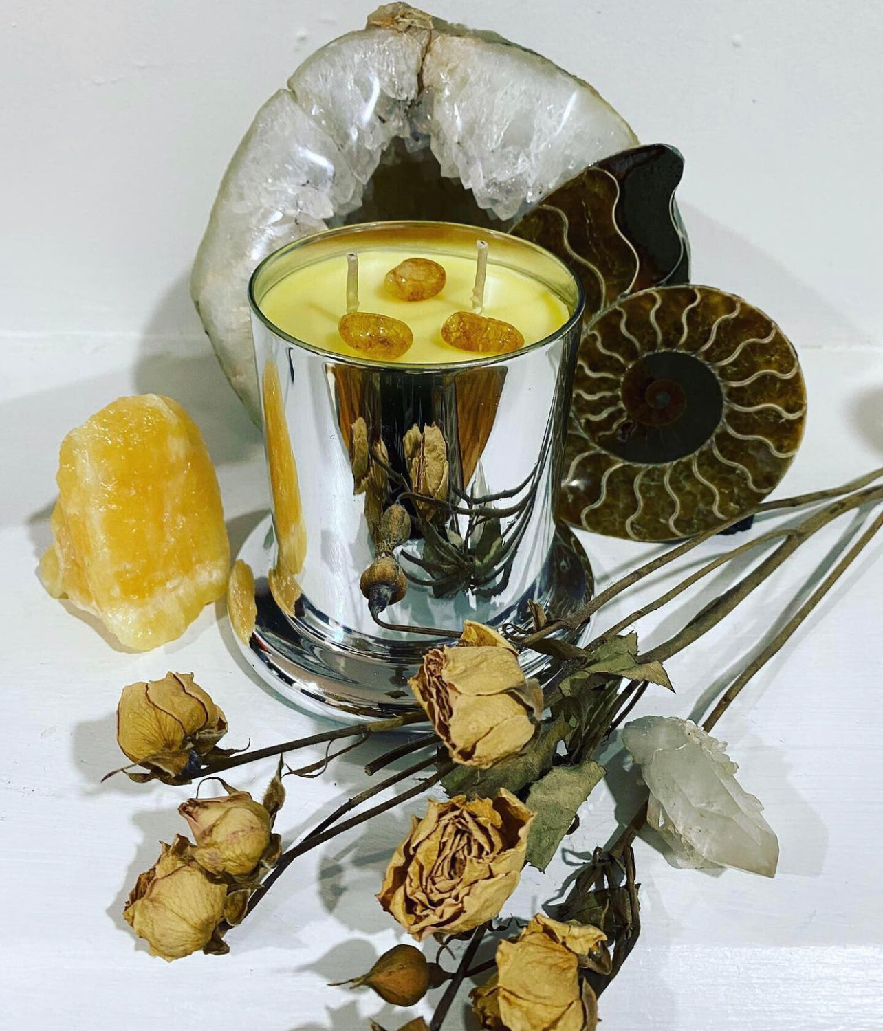 Citrine Goddess* ~ Goddess of the Sun Candle ~ infused with 6 Citrus Essential Oils* - No Fragrances ~ All Natural*