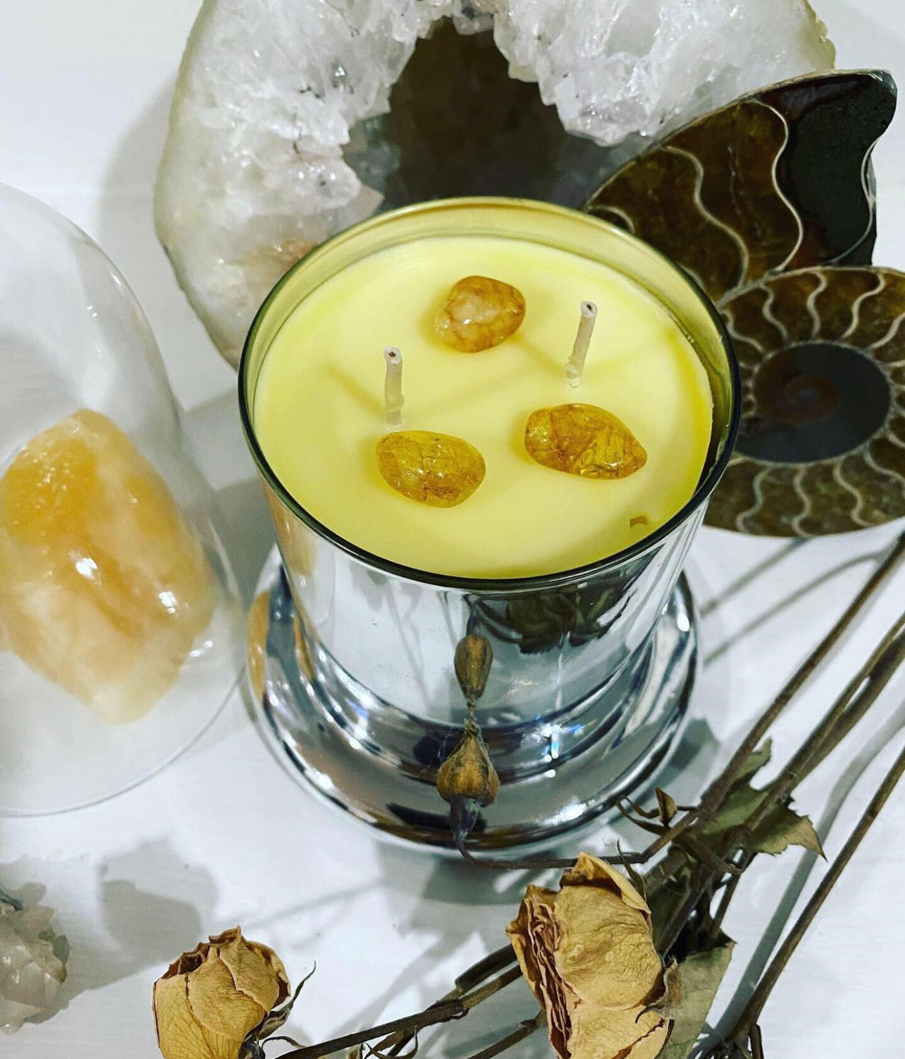 Citrine Goddess* ~ Goddess of the Sun Candle ~ infused with 6 Citrus Essential Oils* - No Fragrances ~ All Natural*