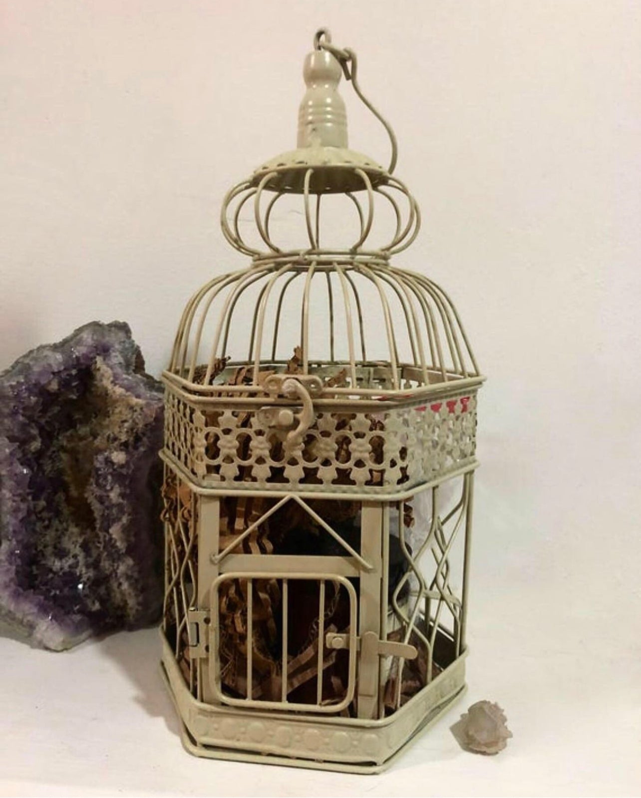 Birdcage Candle Holders ~ Comes with one candle of choice ~ or personalized Gift Cages w/ various items*Shipping Varies ~ please message