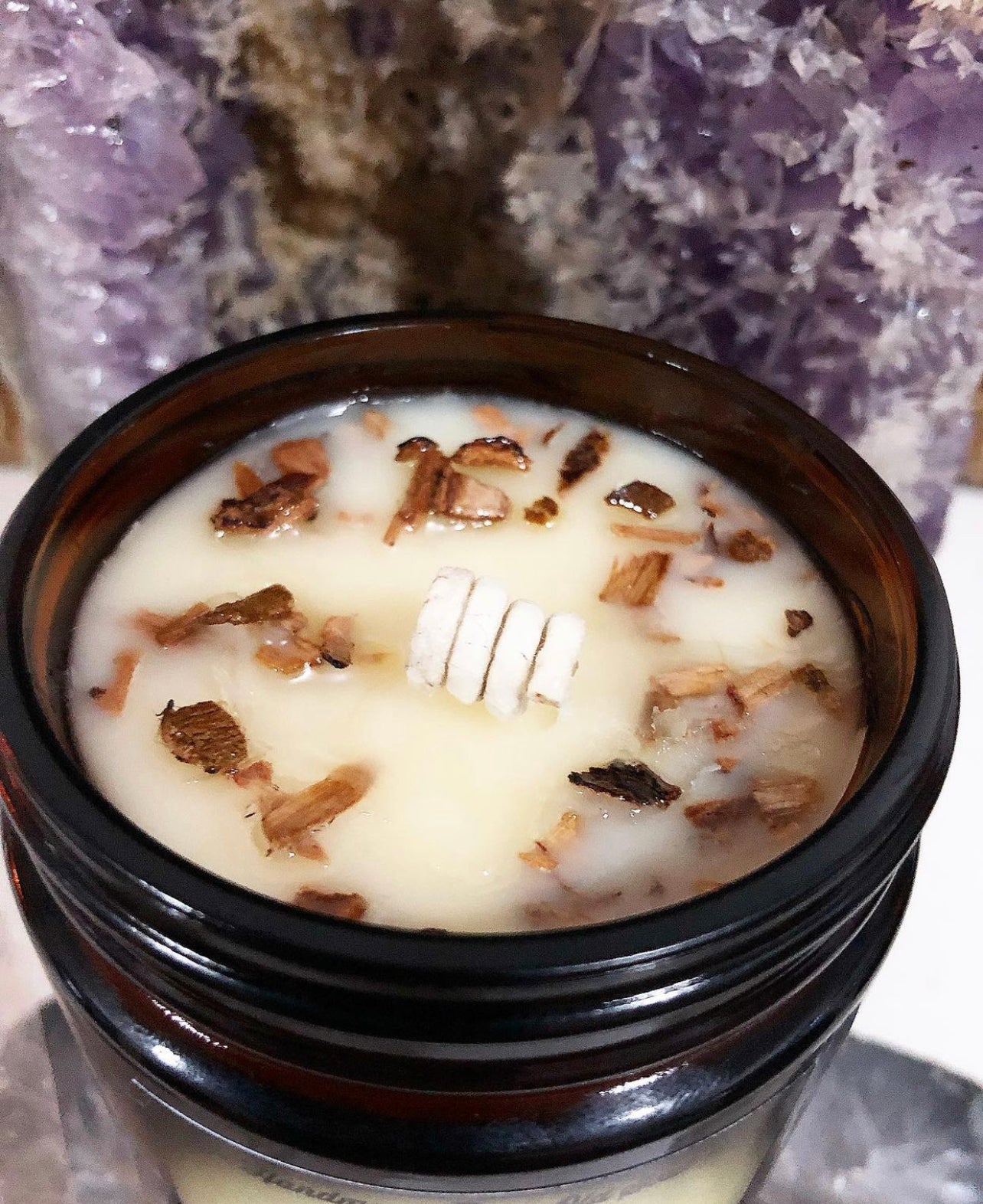 Cedarwood & Cinnamon Organic Candle ~ Essential Oils ~ All Natural *~ No Perfumes ~ Hand Poured *